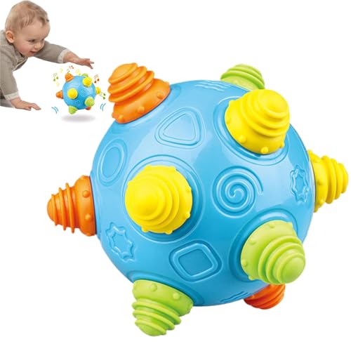 ycezw Sensorischer – sensorischer Ball für Babys mit Musik, interaktiver Klangkugel mit unregelmäßiger Textur, für motorische Aktivitäten zu Hause oder in der Krippe ycezw Sensorischer – sensorischer Ball für Babys mit Musik, interaktiver Klangkugel mit unregelmäßiger Textur, für motorische Aktivitäten zu Hause oder in der Krippe von ycezw
