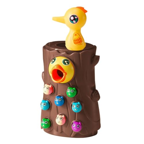 ycezw Specht -Wurmspielzeug - Specht -Wurm -Fangspiel, Magnetic Bird Feeding Game | Magnetischer Specht Fine Motor Skills Toy, Interaktion Vorschullernspielzeug Für Ostern, Kindertag, Geburtstag von ycezw