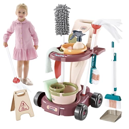 ycezw Spielzeug-Reinigungsset, Reinigungsspielzeug für | Besen und Mopp-Set für Kleinkinder, Spielzeug-Reinigungsset für Besen, Mopp, Besen, Mopp, ycezw Spielzeug-Reinigungsset, Reinigungsspielzeug für | Besen und Mopp-Set für Kleinkinder, Spielzeug-Reinigungsset für Besen, Mopp, Besen, Mopp, von ycezw