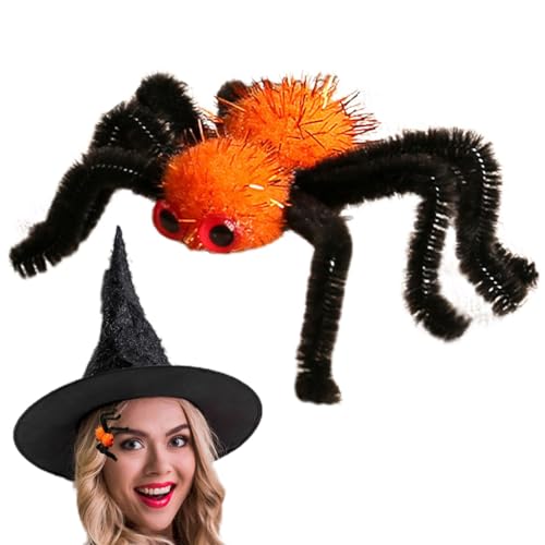 ycezw Spinne Haarnadel, Halloween Haarspangen | Niedliche realistische Haarklammer Plüschspinne | Gothic Outfit Horrornadeln, große Spinnenklammern, Mädchen für Frauen und Mädchen ycezw Spinne Haarnadel, Halloween Haarspangen | Niedliche realistische Haarklammer Plüschspinne | Gothic Outfit Horrornadeln, große Spinnenklammern, Mädchen für Frauen und Mädchen von ycezw