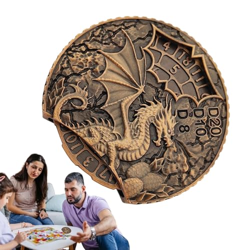 ycezw Spinnerwürfel,Drachenwürfel - All-in-1 dekorative Münzwürfel | Urlaub Supplies Cool Spinner, Rollenspiele Tischspiele für Frauen Männer von ycezw