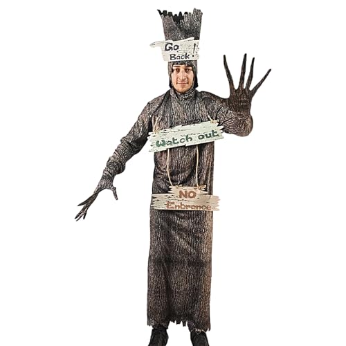 ycezw Spuk Halloween Kostüm - Herren Verfluchter Baum Outfit, Cosplay | Gruselig Masquerade Kostüm Für Bühne, Festival, Club, Party, Erwachsene von ycezw