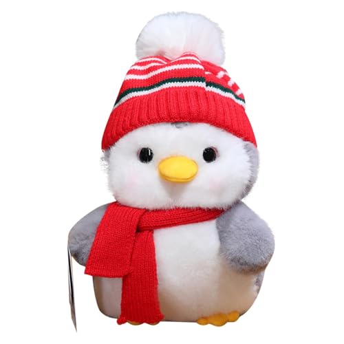 ycezw Stuffed Toy – Winter Plüsch, Cuddlyy Animal Comforting Toy | Plüschtier Wearing Hats Scarves, Holiday Birthday Giftt Kids Soft Doll for Nursery and Play von ycezw