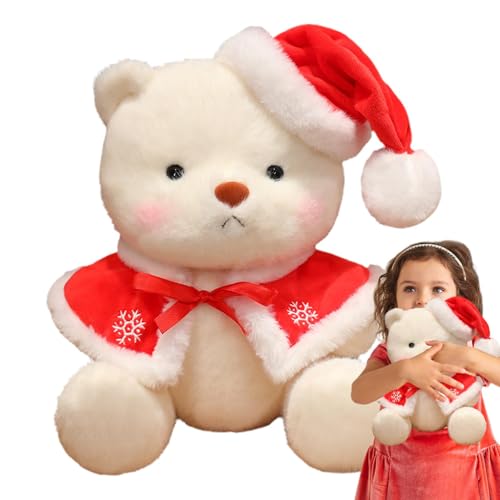 ycezw Teddybär, Teddybär – Kissen aus Plüsch, Weihnachtsbär, 11,81 Zoll | Heimdekoration, Plüschtier aus Cartoon, niedliches Plüschspielzeug für die ycezw Teddybär, Teddybär – Kissen aus Plüsch, Weihnachtsbär, 11,81 Zoll | Heimdekoration, Plüschtier aus Cartoon, niedliches Plüschspielzeug für die von ycezw
