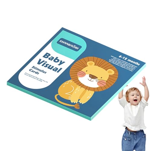 ycezw Visuelle Stimulation | kontrastreiche Bildkarten – sensorische Entwicklungskarte für Gehirnentwicklung, Lernkarten für Kinder, Jungen, Mädchen ycezw Visuelle Stimulation | kontrastreiche Bildkarten – sensorische Entwicklungskarte für Gehirnentwicklung, Lernkarten für Kinder, Jungen, Mädchen von ycezw