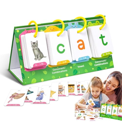 ycezw Visuelle Wort-Flash-Karten, phonetische Rechtschreibspiele für visuelle Wörter,Sichtkarten-Rechtschreibspiele für Kinder im Vorschulalter | Lernaktivitäten für Kinder der ycezw Visuelle Wort-Flash-Karten, phonetische Rechtschreibspiele für visuelle Wörter,Sichtkarten-Rechtschreibspiele für Kinder im Vorschulalter | Lernaktivitäten für Kinder der von ycezw
