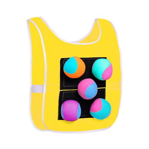 ycezw Wurfballspiel: Weste, Bälle, sportliche Aktivität, Bewegungsspielzeug, Family Outdoor Game für Kinderkoordination, Playground Fun Time, Group Play Challenge, ycezw Wurfballspiel: Weste, Bälle, sportliche Aktivität, Bewegungsspielzeug, Family Outdoor Game für Kinderkoordination, Playground Fun Time, Group Play Challenge, von ycezw