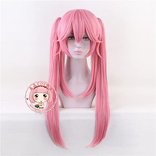 ydound Anime Coser Game Fate Grand Order Tamamo Cat Cosplay Wigs Tamamo Nine Pink Synthetic Hair Role Play Wig with Ponytail A109 (Colour: A125) von ydound