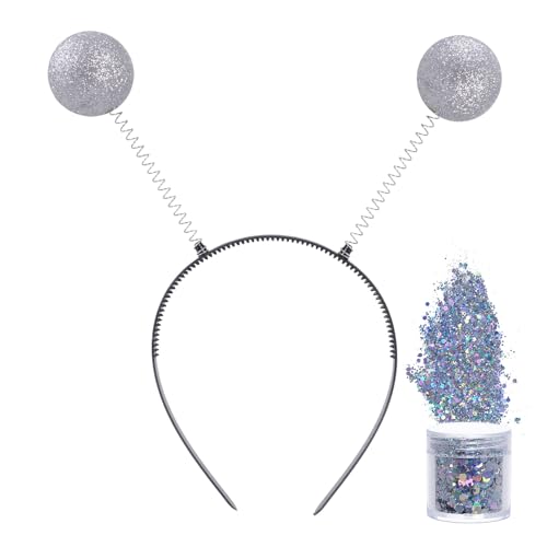 Alien-Haarbänder und Glitzer, silber, One-size-fit-all Alien-Haarbänder und Glitzer, silber, One-size-fit-all von yeabwps