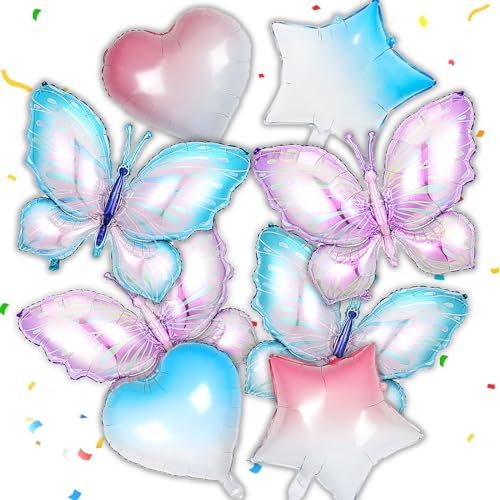 yeemeen 8 Stück Folienballon,Farbverlauf-Riesen Party Ballons, Schmetterling Aluminiumfolie Luftballon,Deko Waldtiere Ballon für Geburtstag Deko,Party Kindergeburtstag Jubiläum yeemeen 8 Stück Folienballon,Farbverlauf-Riesen Party Ballons, Schmetterling Aluminiumfolie Luftballon,Deko Waldtiere Ballon für Geburtstag Deko,Party Kindergeburtstag Jubiläum von yeemeen