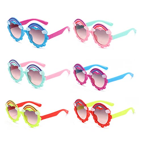 Modische lustige Kinder-Sonnenbrille: niedliche Partybrille mit stabilem Cartoon-Kunststoffrahmen, modische rutschfeste dekorative Brille von yeeplant