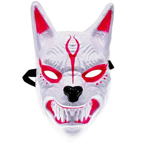 yeeplant Elastische Halloween Cosplay Fuchs Maske Party Dehnbare Kunststoff Tier Karneval Maske Dekorative Lustige Lieferungen Realistisch von yeeplant