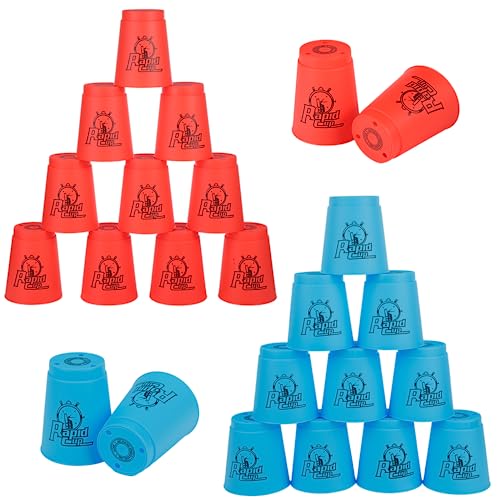 yeesport 24-Teilige Sport-Stapelbecher, Sport gkeitstrainingsspiel für Kinder und Erwachsene, rasanter Spaß-Herausforderungswettbewerb, Reise-Partyspielzubehör, Orange + Blau yeesport 24-Teilige Sport-Stapelbecher, Sport gkeitstrainingsspiel für Kinder und Erwachsene, rasanter Spaß-Herausforderungswettbewerb, Reise-Partyspielzubehör, Orange + Blau von yeesport