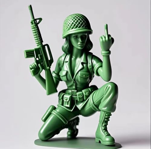 yiluohuan Lustiger grüner Militärmann, militärische Actionfiguren, weibliche Soldaten, Streich Militär Actionfigur Statuen, Neuheit Mini Soldat Statuen schmücken militärische Mottopartys (GrünA) yiluohuan Lustiger grüner Militärmann, militärische Actionfiguren, weibliche Soldaten, Streich Militär Actionfigur Statuen, Neuheit Mini Soldat Statuen schmücken militärische Mottopartys (GrünA) von yiluohuan