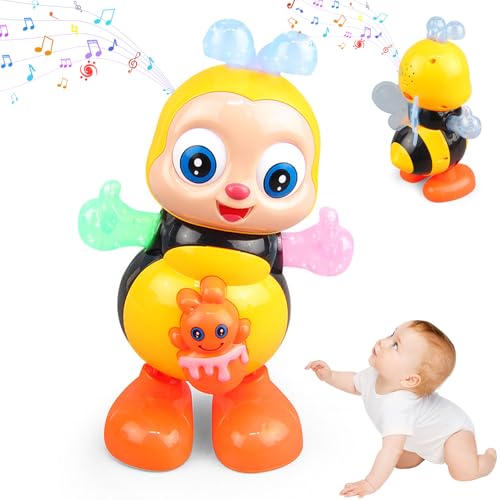 yiokeo Dancing Bee Toym, Abejita Chiquitita De Plim Juguete, Bee Musical Toy, Interactive Dancing Bee Toy with Lights and Music, Fun Musical Crawling Walking Development Toy for Toddlers yiokeo Dancing Bee Toym, Abejita Chiquitita De Plim Juguete, Bee Musical Toy, Interactive Dancing Bee Toy with Lights and Music, Fun Musical Crawling Walking Development Toy for Toddlers von yiokeo