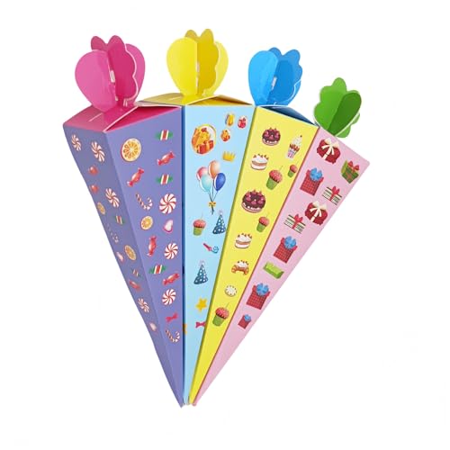 yivom 12 STK Zuckertüten zum Befüllen, Zuckertüte Bastelset, Geschwistertüten, DIY Schultüten zum Befüllen 20CM für Schultüte Mädchen Jungen, Geschenkverpackung Zuckertüte-4 Stile yivom 12 STK Zuckertüten zum Befüllen, Zuckertüte Bastelset, Geschwistertüten, DIY Schultüten zum Befüllen 20CM für Schultüte Mädchen Jungen, Geschenkverpackung Zuckertüte-4 Stile von yivom
