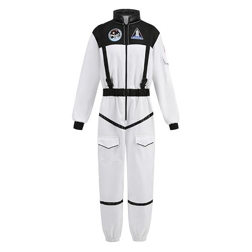 yolsun Astronauten-Kostüm für Damen, Weltraum-Anzug, Halloween, Cosplay, Raumfahrer-Kostüm, Verkleiden, Weiss/opulenter Garten, X-Large yolsun Astronauten-Kostüm für Damen, Weltraum-Anzug, Halloween, Cosplay, Raumfahrer-Kostüm, Verkleiden, Weiss/opulenter Garten, X-Large von yolsun
