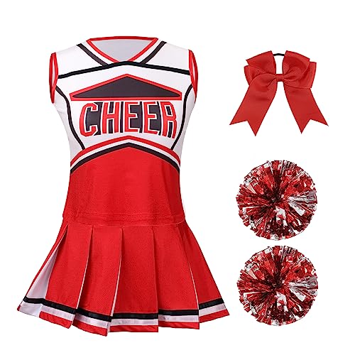 yolsun Cheerleader-Kostüm für Damen, Halloween, süßes Uniform-Outfit von yolsun