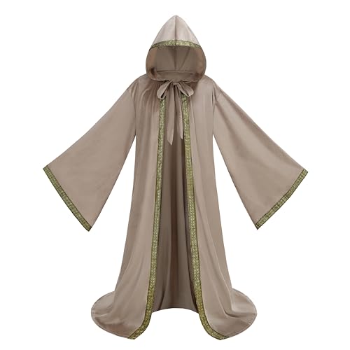 yolsun Samt-Zauberer-Robe mit Kapuze und Ärmeln, für Herren, Zauberer-Umhang, Kostüm, Halloween, Cosplay, Mittelalter, Umhang, Renaissance-Kostüm, Dutch Velvet Aprikose, 150cm/59 inches yolsun Samt-Zauberer-Robe mit Kapuze und Ärmeln, für Herren, Zauberer-Umhang, Kostüm, Halloween, Cosplay, Mittelalter, Umhang, Renaissance-Kostüm, Dutch Velvet Aprikose, 150cm/59 inches von yolsun