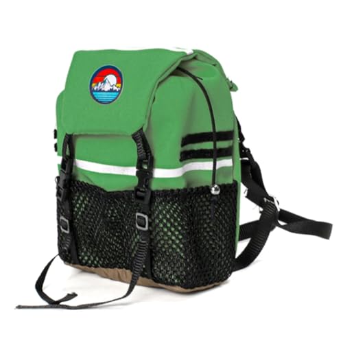 yomoe Simulation Rucksack Schaufel Aufbewahrungstasche Gepäcktasche Handtasche Dekoration für 1/8 1/10 RC Crawler Auto, Grüne Tasche von yomoe