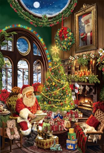 1000 Teile Weihnachtspuzzle für Erwachsene - Weihnachten Haustiere Puzzles 1000 Teile, Katzen und Hunde Weihnachtspuzzle, Weihnachtspuzzles von yoofun