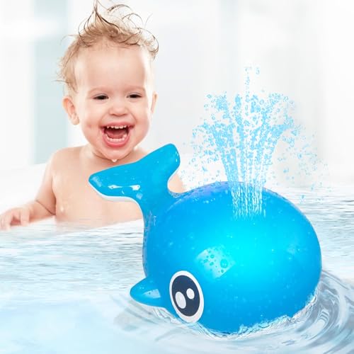 yotutun Baby Bad Spielzeug, Baby Badespielzeug Badewannenspielzeug Dual wasserdichte Kleinkind Badewanne Sprinkler Wasser Spielzeug LED Whale Induction Automatischer Wasserstrahl für Baby Kinder yotutun Baby Bad Spielzeug, Baby Badespielzeug Badewannenspielzeug Dual wasserdichte Kleinkind Badewanne Sprinkler Wasser Spielzeug LED Whale Induction Automatischer Wasserstrahl für Baby Kinder von yotutun