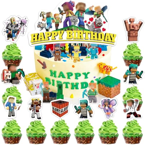 14 Stück Tortendekoration Cake Topper Set, Kuchen Deko, Muffin Deko, Tortenaufleger Cupcake Topper Deko, Kindergeburtstag Party Geburtstag Deko (Kindermotive, bunt, DIY) 14 Stück Tortendekoration Cake Topper Set, Kuchen Deko, Muffin Deko, Tortenaufleger Cupcake Topper Deko, Kindergeburtstag Party Geburtstag Deko (Kindermotive, bunt, DIY) von youngfocus