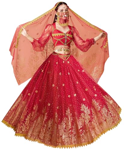 yrsZX Arabisches Prinzessinnenkostüm Jasmin-Fee für Damen, Halloween, Cospaly, Party, Kostüm, Bauchtanzkleid, Weinrot, Größe M yrsZX Arabisches Prinzessinnenkostüm Jasmin-Fee für Damen, Halloween, Cospaly, Party, Kostüm, Bauchtanzkleid, Weinrot, Größe M von yrsZX