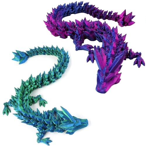 ysister 2 Stück Kristall Drachen Figur Dekor,3D Gedruckter Drache beweglich Drache,Voll Beweglicher Drache Kristalldrache,Für Autos, Büros, Erwachsene Kinder Geschenke Spielzeug… ysister 2 Stück Kristall Drachen Figur Dekor,3D Gedruckter Drache beweglich Drache,Voll Beweglicher Drache Kristalldrache,Für Autos, Büros, Erwachsene Kinder Geschenke Spielzeug… von ysister