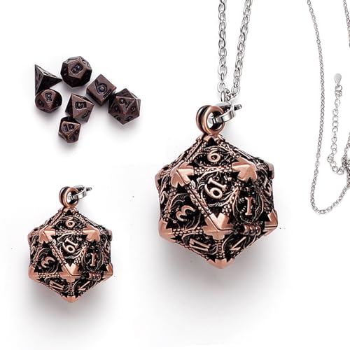 ysister DND Würfel Set 7 Stück Dungeons and Dragons Würfel,würfel 20 seitigpolyedrische Metall D&D Würfelset Für Dungeon und Dragons MTG RPG D&D D20, D12, D10, D%, D8, D6, D4 ysister DND Würfel Set 7 Stück Dungeons and Dragons Würfel,würfel 20 seitigpolyedrische Metall D&D Würfelset Für Dungeon und Dragons MTG RPG D&D D20, D12, D10, D%, D8, D6, D4 von ysister