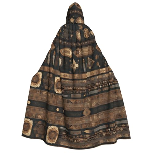 yuangjhop Bohème-Stil, bedruckt, Erwachsenen-Kapuzenumhang, geeignet für Halloween-Cosplay-Kostüme. von yuangjhop