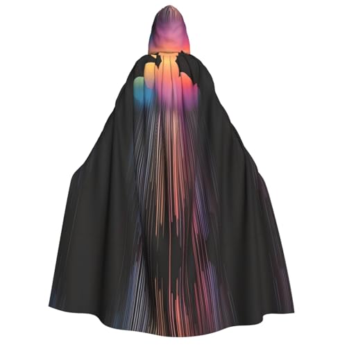 yuangjhop Farbenfroher Regenbogen-Regendruck, Erwachsenen-Kapuzenumhang, geeignet für Halloween, Cosplay-Kostüme. yuangjhop Farbenfroher Regenbogen-Regendruck, Erwachsenen-Kapuzenumhang, geeignet für Halloween, Cosplay-Kostüme. von yuangjhop