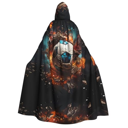 yuangjhop Feuerwerkskörper mit Fußball-Druck, Erwachsenen-Kapuzenumhang, geeignet für Halloween, Cosplay-Kostüme. yuangjhop Feuerwerkskörper mit Fußball-Druck, Erwachsenen-Kapuzenumhang, geeignet für Halloween, Cosplay-Kostüme. von yuangjhop