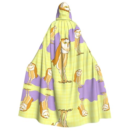 yuangjhop Kapuzenmantel mit Eulen-Motiv, für Erwachsene, geeignet für Halloween, Cosplay-Kostüme. von yuangjhop