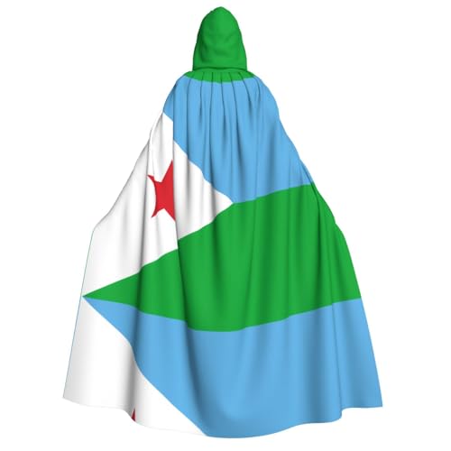 yuangjhop Kapuzenmantel mit Flagge von Dschibuti, für Erwachsene, geeignet für Halloween-Cosplay-Kostüme. yuangjhop Kapuzenmantel mit Flagge von Dschibuti, für Erwachsene, geeignet für Halloween-Cosplay-Kostüme. von yuangjhop