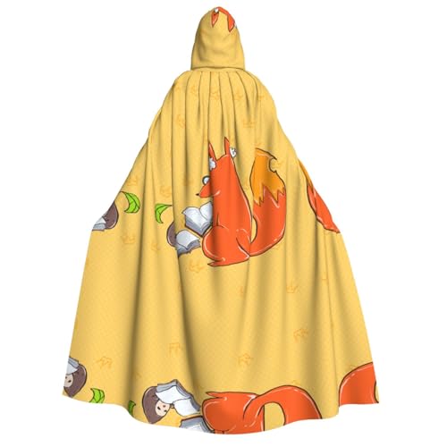 yuangjhop Kapuzenumhang mit Sonnenblumenkernen und Füchsen für Erwachsene, geeignet für Halloween-Cosplay-Kostüme. yuangjhop Kapuzenumhang mit Sonnenblumenkernen und Füchsen für Erwachsene, geeignet für Halloween-Cosplay-Kostüme. von yuangjhop