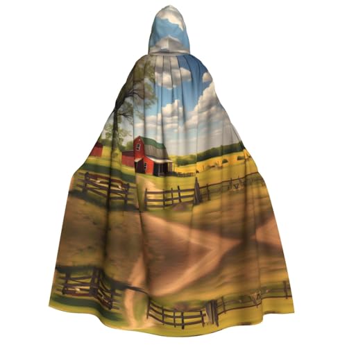 yuangjhop Ranch-View-Druck Erwachsenen-Umhang mit Kapuze, geeignet für Halloween-Cosplay-Kostüme. yuangjhop Ranch-View-Druck Erwachsenen-Umhang mit Kapuze, geeignet für Halloween-Cosplay-Kostüme. von yuangjhop
