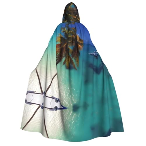 yuangjhop Strandumhang mit Kokosnuss-Motiv, für Erwachsene, mit Kapuze, geeignet für Halloween, Cosplay-Kostüme. yuangjhop Strandumhang mit Kokosnuss-Motiv, für Erwachsene, mit Kapuze, geeignet für Halloween, Cosplay-Kostüme. von yuangjhop