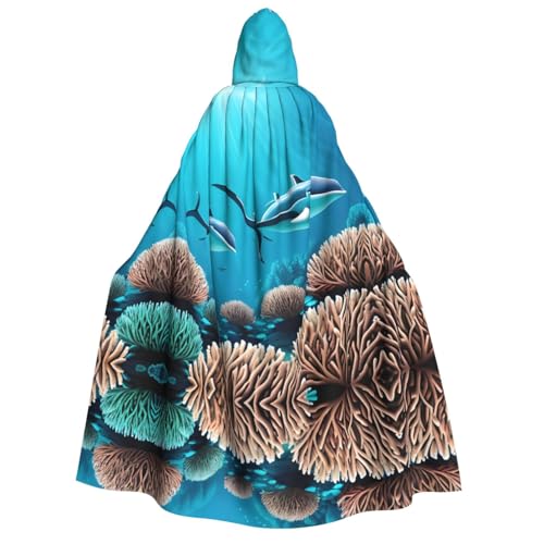 yuangjhop Umhang mit Kapuze für Erwachsene, Motiv: Tiefsee-Wale, geeignet für Halloween, Cosplay-Kostüme. yuangjhop Umhang mit Kapuze für Erwachsene, Motiv: Tiefsee-Wale, geeignet für Halloween, Cosplay-Kostüme. von yuangjhop