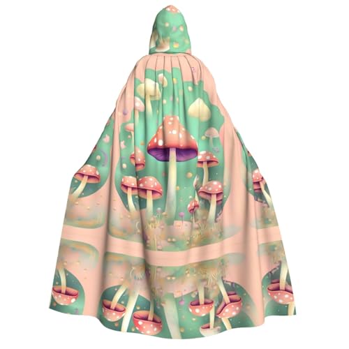 yuangjhop Umhang mit Kapuze für Erwachsene, Motiv: Traumpilz, geeignet für Halloween, Cosplay-Kostüme. von yuangjhop