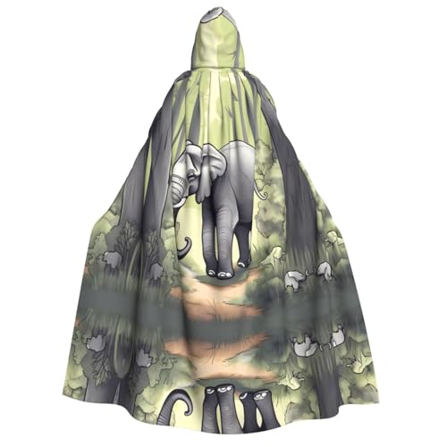 yuangjhop Umhang mit Kapuze für Erwachsene mit Elefantenmotiv, geeignet für Halloween, Cosplay-Kostüme. yuangjhop Umhang mit Kapuze für Erwachsene mit Elefantenmotiv, geeignet für Halloween, Cosplay-Kostüme. von yuangjhop