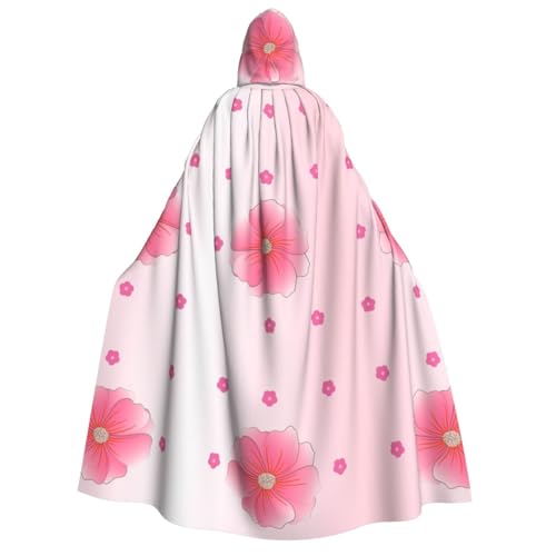 yuangjhop Umhang mit blühenden Nelken für Erwachsene, mit Kapuze, geeignet für Halloween, Cosplay-Kostüme. von yuangjhop