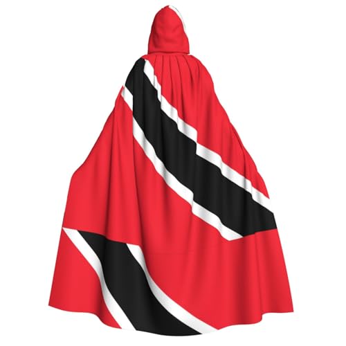 yuangjhop Umhang mit der Flagge von Trinidad und Tobago, Erwachsenen-Kapuzenmantel, geeignet für Halloween-Cosplay-Kostüme. von yuangjhop