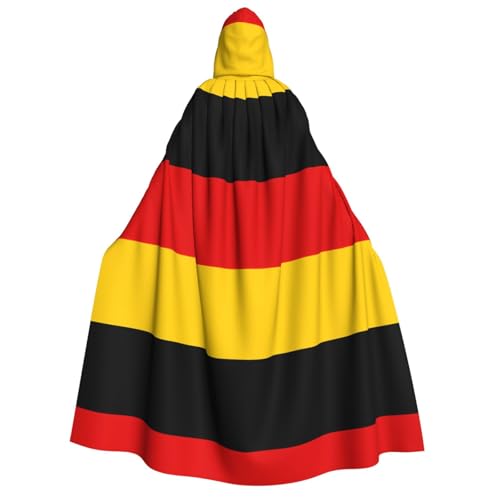 yuangjhop Umhang mit deutscher Flagge, Erwachsenen-Kapuzenmantel, geeignet für Halloween-Cosplay-Kostüme. von yuangjhop