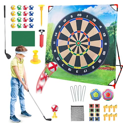yuchdzexu Backyard Golf Game | Trainingsmatte Golf Chipping Game Kit | 4 in 1 Sporttrainer Golfausrüstung für Übung Indoor Golfer Outdoor Kinder Teenager Kinder Mädchen Erwachsene yuchdzexu Backyard Golf Game | Trainingsmatte Golf Chipping Game Kit | 4 in 1 Sporttrainer Golfausrüstung für Übung Indoor Golfer Outdoor Kinder Teenager Kinder Mädchen Erwachsene von yuchdzexu