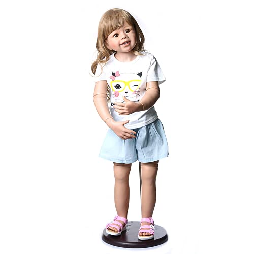 yuela 98CM Original Masterpiece Doll Kleinkind Baby 3-4 Jahre alt echtes Babykleid Modell Körper Kugelgelenk Puppe Sammlerstück von yuela