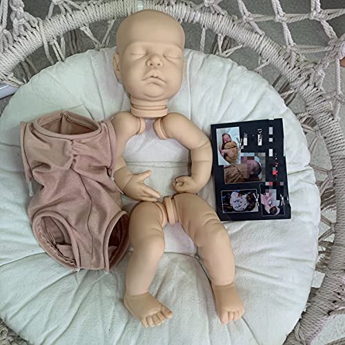 yuela Neu 19inches Reborn Cecily DIY Puppe Kit Frische Farbe Soft Touch Puppenteile mit Echtheitszertifikat von yuela