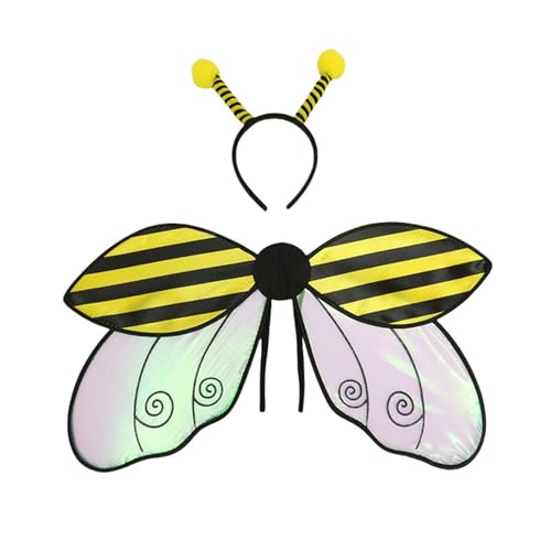 yuhlkopm Insektenflügel für Erwachsene, Marienkäfer, Rollenspiel, Requisite, Partys, Mädchen, Kostümzubehör, Insektenkostüm, Damen, Marienkäferflügel, Gelb yuhlkopm Insektenflügel für Erwachsene, Marienkäfer, Rollenspiel, Requisite, Partys, Mädchen, Kostümzubehör, Insektenkostüm, Damen, Marienkäferflügel, Gelb von yuhlkopm