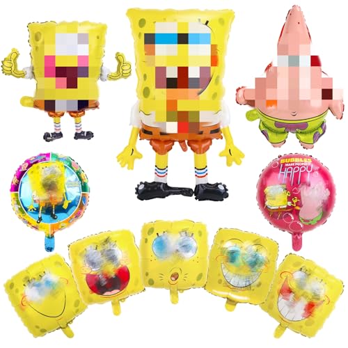 10 Stück Luftballon Kinder Geburtstag Kit Cartoon-Charaktere Party Folienballons Große Größe Mehrfarbig Folienballons für Jungen Mädchen Kinder Geburtstagsdeko 10 Stück Luftballon Kinder Geburtstag Kit Cartoon-Charaktere Party Folienballons Große Größe Mehrfarbig Folienballons für Jungen Mädchen Kinder Geburtstagsdeko von yumcute