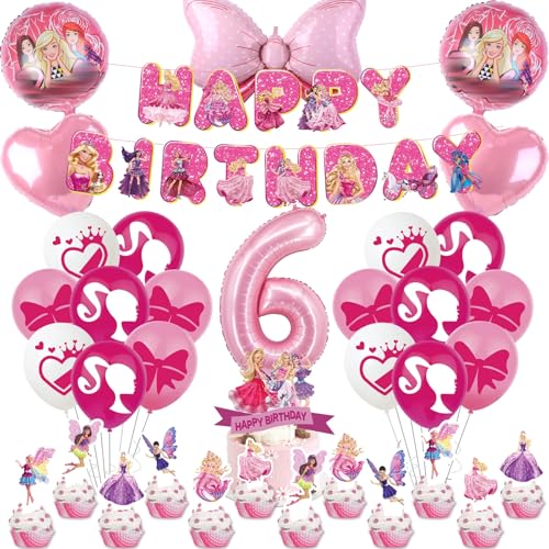 38 Stück Prinzessin Geburtstag Deko, Rosa Luftballons Geburtstagsdeko Mädchen 4 5 6 7 jahre,Kindergeburtstag Deko mit Latexballons Cupcake Topper Kuchentopper Happy Birthday Banner Folienballons 38 Stück Prinzessin Geburtstag Deko, Rosa Luftballons Geburtstagsdeko Mädchen 4 5 6 7 jahre,Kindergeburtstag Deko mit Latexballons Cupcake Topper Kuchentopper Happy Birthday Banner Folienballons von yumcute